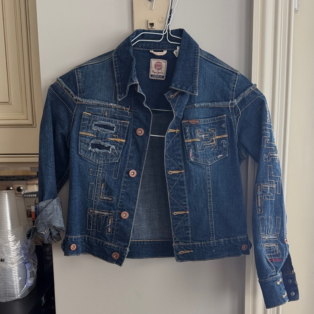 Pepe Jeans Kids Blue Jean Jacket